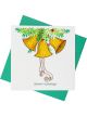 Boyle Quilled Greeting Card Season's Greetings Bells 15x15cm