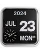 Leni Banker's Wall Clock with Calendar 43x43x16cm Black