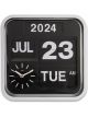 Leni Banker's Wall Clock with Calendar 32x32x11cm Black