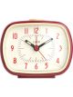 Leni Retro Alarm Clock 9x11x6cm Red