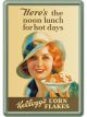 Nostalgic-Art Metal Card Kellogg's noon lunch 10x14x0.3cm