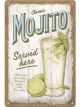 Nostalgic-Art Medium Sign Mojito Served Here 20x30x0.5cm
