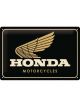Nostalgic-Art Medium Sign Honda MC Motorcycles Gold 20x30x0.5cm