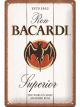 Nostalgic-Art Medium Sign Bacardi Superior White 20x30x0.5cm