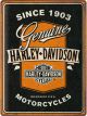 Nostalgic-Art Large Sign Harley-Davidson Motorcycles Ribbon 30x40cm