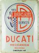 Nostalgic-Art Large Sign Ducati Moto Servizio Meccanica 30x40x0.5cm
