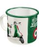 Nostalgic-Art Enamel Mug Vespa Italian Legend 8x8x8xcm