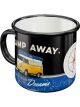 Nostalgic-Art Enamel Mug VW Bulli Let's Camp Away Night 8x8x8xcm