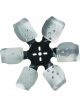 Derale Standard Rotation Rigid Steel/Alloy 6 Blade Race Fan Black 15in