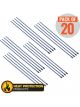 Heatshield Exhaust Wrap Stainless Steel Locking Ties 200mm Long Pack 20