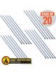 Heatshield Exhaust Wrap Stainless Steel Locking Ties 355mm Long Pack 20
