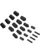 TFI Racing 20 Piece Vacuum Line Cap Kit Black - Assorted Sizes