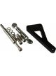 TFI Racing Alternator Bracket Black Aluminium Outward Mount SBC LWP