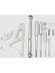 TFI Racing Alternator Bracket Kit Polished Aluminium Ford 260-289-302W
