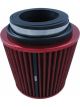 TFI Racing Conical High Flow Air Filter 76-89-102mm - 165mm Long Red