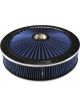TFI Racing Extraflow Blue Chrome Air Filter Cleaner 14 x 3