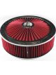 TFI Racing Extraflow Red Chrome Air Filter Cleaner 14