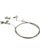 TFI Racing Kickdown Assembly Chrysler 727 Braided Stainless 24in Long