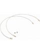 TFI Racing Lanyard 24 Inch for Hood Pin Kit-set 2 Chrome plastic covered.