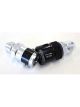 Aeroflow Aluminium Quick Release Fitting -8AN Buna N Seal Black