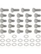 TFI Racing Oil Pan Bolt Kit SBC 265-400 Chrome Hex Head w/ Washers