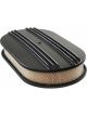 TFI Racing Oval Black Dual Centre Finned Air Cleaner 15