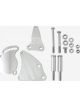 TFI Racing Power Steering Pump Bracket Kit Chrome Steel SBC Swp Type II