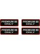 TFI Racing 'Premium 98 Only' Decal Set - Small