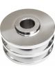 TFI Racing Pulley Alternator Double Groove SBC Steel Chrome 2.80 Inch