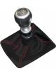 TFI Racing Shift Boot Black w/ Red Stitching 135mm x 135mm Opening