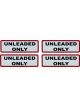TFI Racing 'Unleaded Only' Decal Set - Small