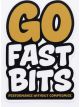 Go Fast Bits Sticker 7x10.1cm