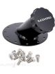 Raceworks Black Aluminium Gen2 Fuel Cell Cap 45Deg