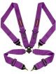 Raceworks Purple 4Point Cam Lock Harness FIA Approve