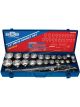 888 Tools Socket Set 26Pc 12Pt 3/4 Drive - Metal Box