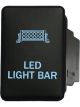 Hulk 4X4 Switch Push Button On / Off Oe Rpl 12V Led Light Bar Blue
