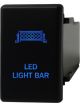 Hulk 4X4 Switch Push Button On / Off Oe Rpl 12V Led Light Bar Blue