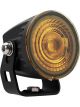 Ignite Amber Led Round Worklamp Flood Beam 9 - 36V 12W 4 Leds Black