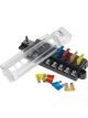 Jaylec 8 Way Fuse Box w/Transparent Cover & Fuses Bussed 12-24V