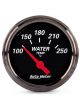 Auto Meter Designer Black Water Temp Gauge Black Bezel 2-1/16