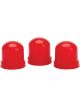 Auto Meter Light Bulb Boots, Red, Qty. 3