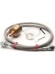 Auto Meter Fuel Press Isolator Kit, For 100 PSI Gauges + 4FT. #4 S/S Line