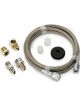 Auto Meter Line, Braided S/S #3 Dia., 4FT. Length, -3An And 1/8