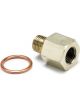 Auto Meter Fitting, Adapter, Metric, M10X1 Male To 1/8