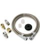 Auto Meter Line, Braided S/S #3 Dia., 3FT. Length, -3An And 1/8