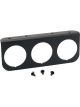 Auto Meter Gauge Mounting Panel, Triple, 2-1/16