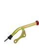 B&M Trans Dipstick Locking Steel Gold Iridited/Black Chevy Dedenbear