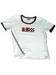 K&N T-Shirt Cap Sleeve RIB, Large WHITE