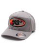K&N K&N Oval Logo Flexfit Hat Grey, Large/X-Large