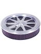 K&N Custom Air Filter Assembly 14 OD x 4